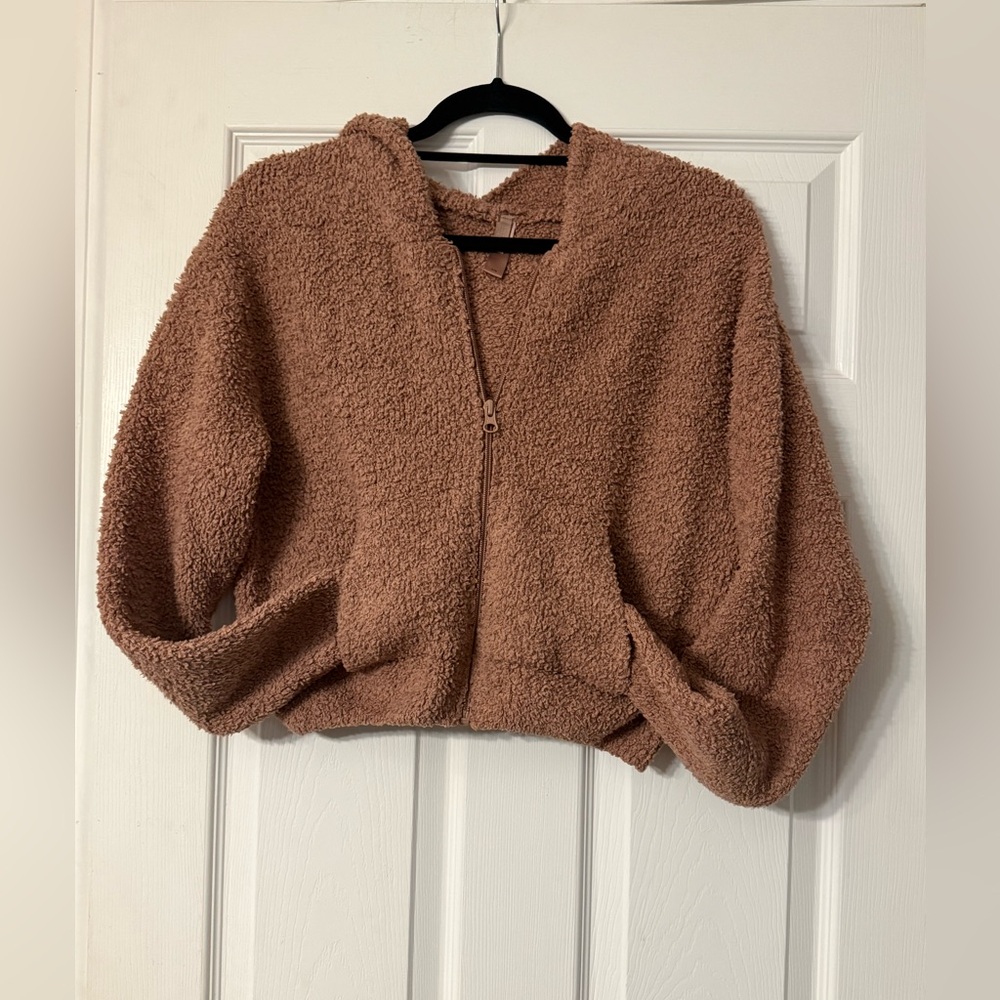 SKIMS Cozy Teddy Sherpa Zip Hoodie & Pants Matching Lounge Set - Picture 4 of 12